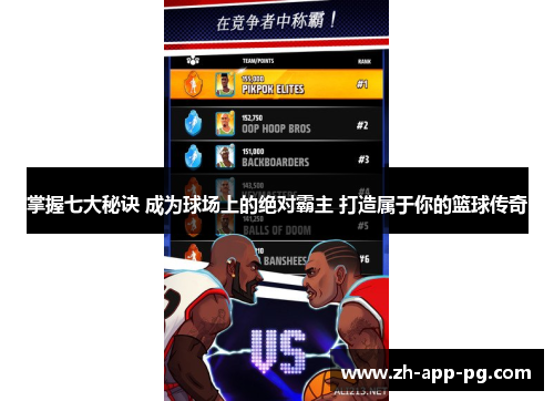 掌握七大秘诀 成为球场上的绝对霸主 打造属于你的篮球传奇